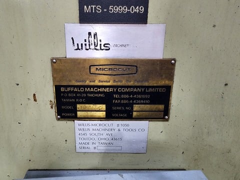 Willis #1050, vertical knee mill - Image 6