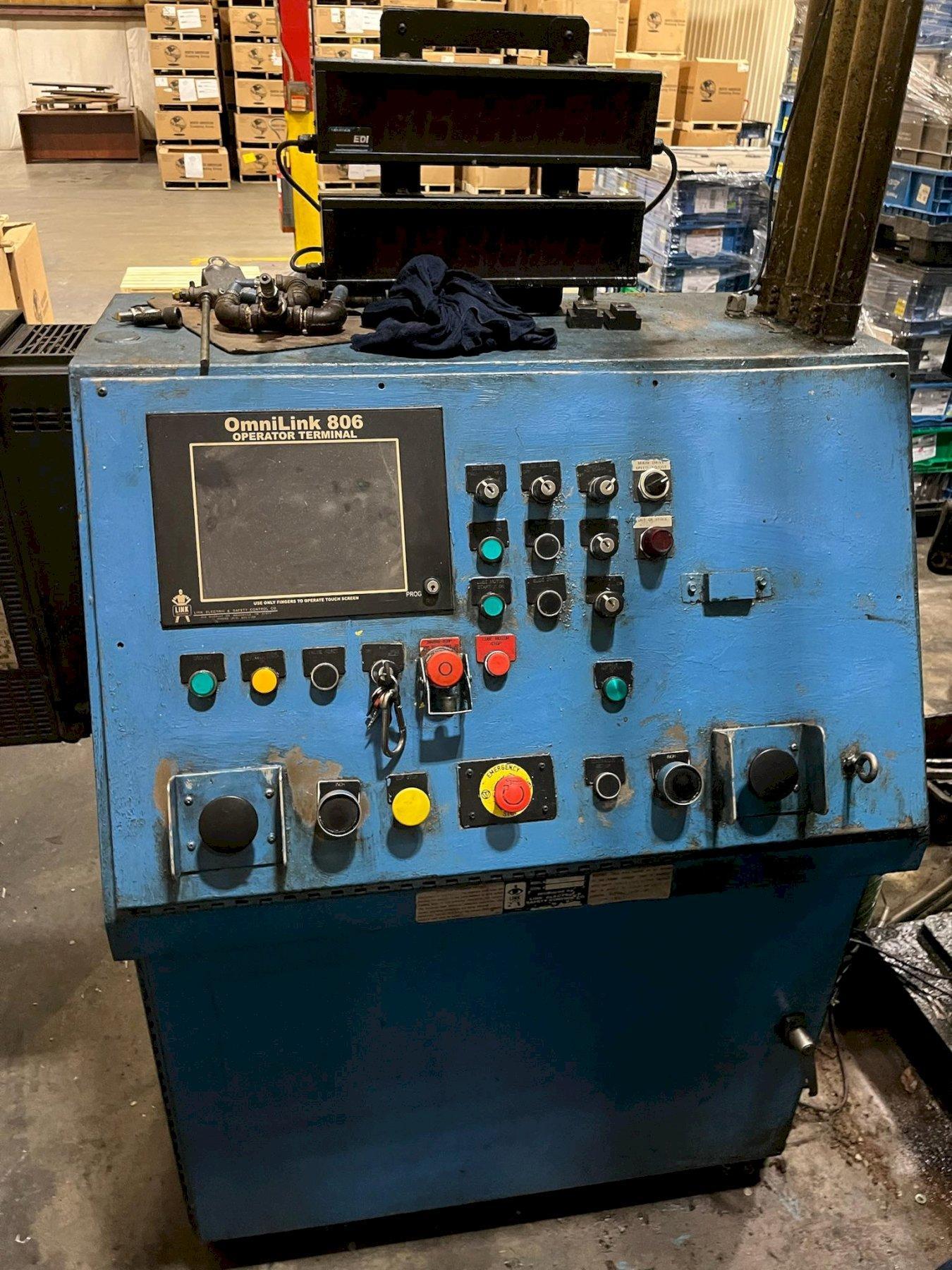 250 Ton, Minster #E2-250-120-36, straight side press, 8" stroke, 24" Shut Height, 42 SPM, vari-speed - Image 3