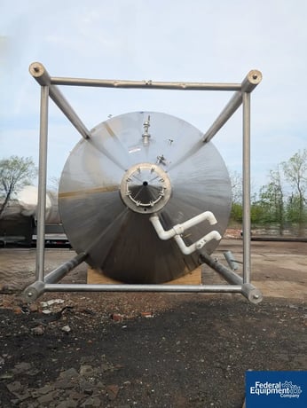 12400 gallon Quality Tank Solutions, 304 Stainless Steel Jacketed Tank, inner size 138" diameter x 204" H - Image 3