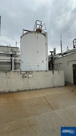 11000 gallon Stainless Steel Tank, 126" diameter x 216" straight side, cone top, flat bottom - Image 2