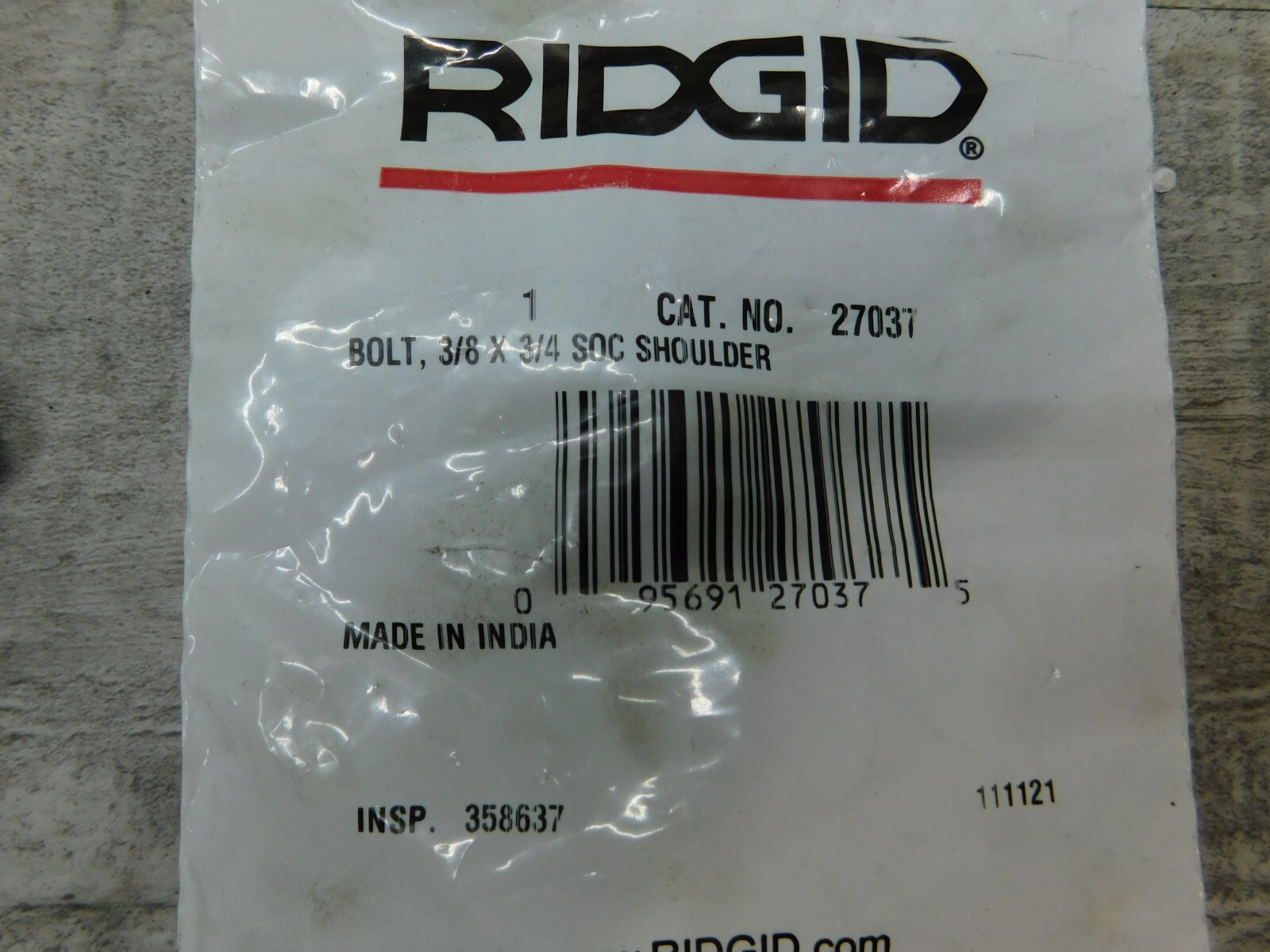 9 NEW Ridgid Shoulder Bolt, for 1224 Series Pipe Bolt Threading Machine, 27037 - Image 2