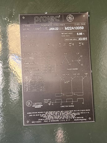 3000 KVA 13800 Delta Primary, 415Y/239 Secondary, General Electric Prolec, padmount transformer, never used - Image 2