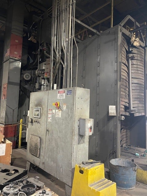 Wheelabrator shot blast machine w/ dust collector for sale - Image 7