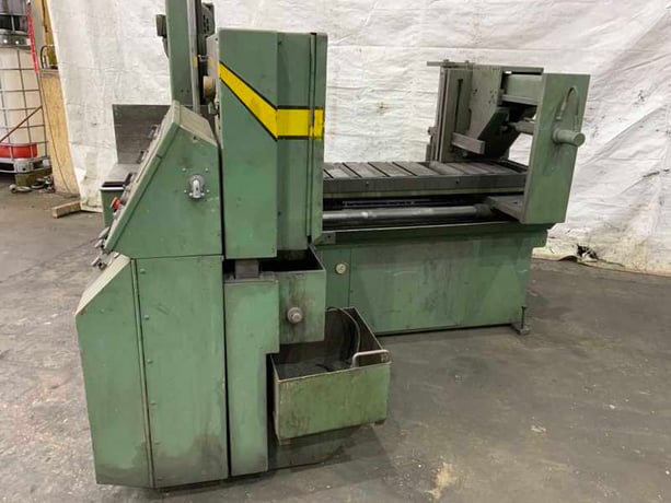 14" x 14" Hyd-Mech #H-14A, horizontal band saw, 15' 4" x 1-1/2" blade, power down feed, 60-350 SFM - Image 4