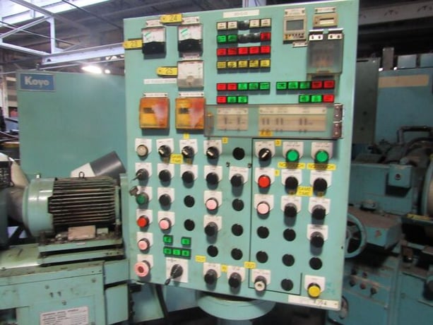 Koyo #HD3C, rotary style horizontal disc grinder, 1740 RPM, 10 HP motor, 12" x 1.9" x 6.1" wheel, 1999 - Image 6