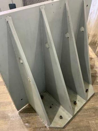 43-1/2" x 42" x 24" Drilled & tapped angle plates, 2-1/4" face thickness - Image 2