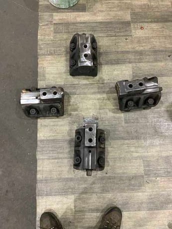 10" x 8-1/2" Horton boring mill chuck jaws, removable top jaws (4 available) - Image 8