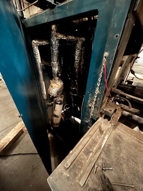 14" Union Tool #Series-15-C, Dual Lane Laminator Line, lay-up, in & outfeed conveyors, w/ unloader, hot melt - Image 4