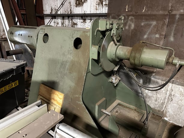 20000 lb. Loopco uncoiler, 36" width, 60" outside dimensions, 16"-20" ID, hydraulic expansion, 4 leaf mandrel - Image 2