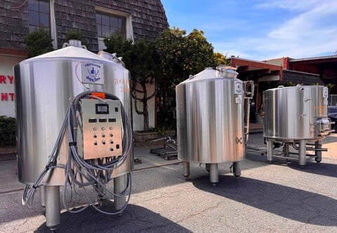 Criveller Brewhouse system, 10 BBL, Stainless steel, includes HLT, kettle, MLT, Whirlpool - Image 1