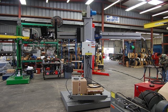 6' x 6' Lincoln, electric subarc welding manipulator, 600 amp, complete ready to weld - Image 3