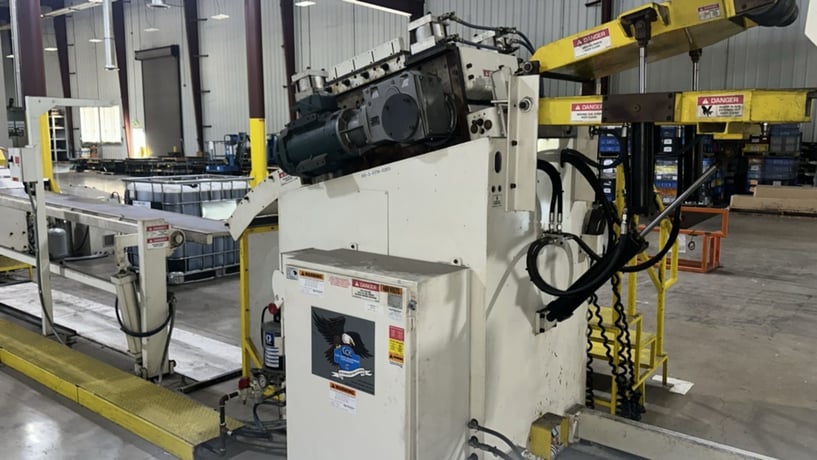 15000 lb. Coe Press Equipment #CPR-PO-15024 / CPPS-350, coil reel & powered straightener combo, 18" W x .1" - Image 4