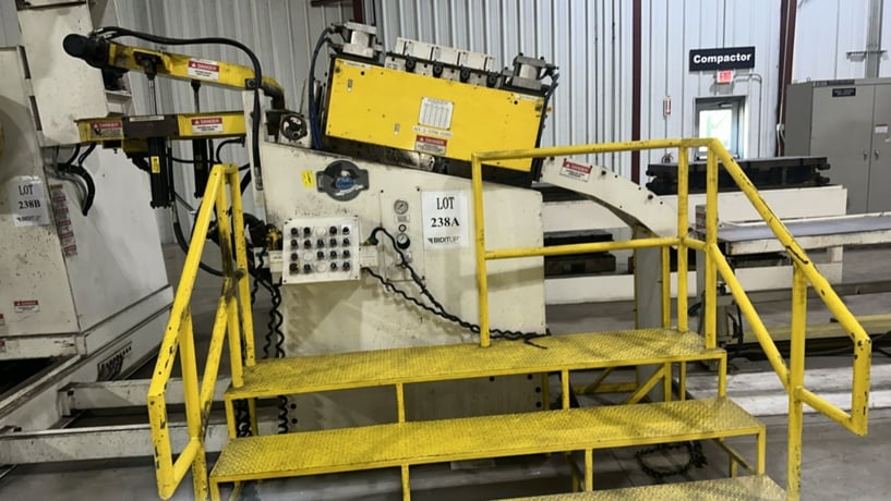 15000 lb. Coe Press Equipment #CPR-PO-15024 / CPPS-350, coil reel & powered straightener combo, 18" W x .1" - Image 6