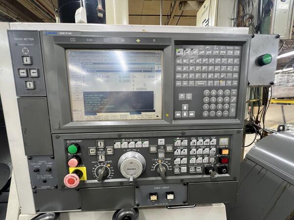 Okuma #Captain-L370, CNC lathe, 2-Axis, OSP-P100 Control, 20.8" swing, 3-jaw 10" chuck, 2005 - Image 3