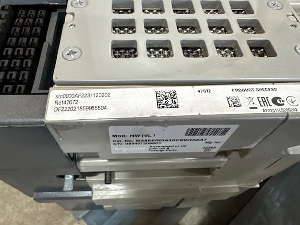 1600 Amps, Schneider, NW16L1, motorized electronic breaker for paralelling, like new, 2020 - Image 4