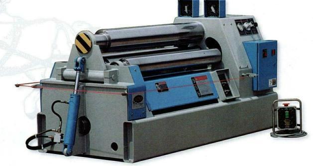 8' x .41" WDM #403-10-8, Double Pinch Plate Roll, 10" diameter roll, 10 HP, 230/460 V., 3 phase, TEFC, 2 roll - Image 1
