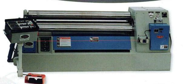 8' x .41" WDM #403-10-8, Double Pinch Plate Roll, 10" diameter roll, 10 HP, 230/460 V., 3 phase, TEFC, 2 roll - Image 2
