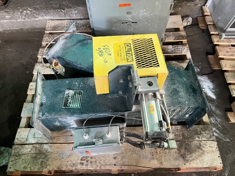8" Pebco #SBD.8.PA.30-OS-34-NWM, Single Blade Diverter Valve, carbon steel, pneumatically operated, 8" x 8" - Image 2