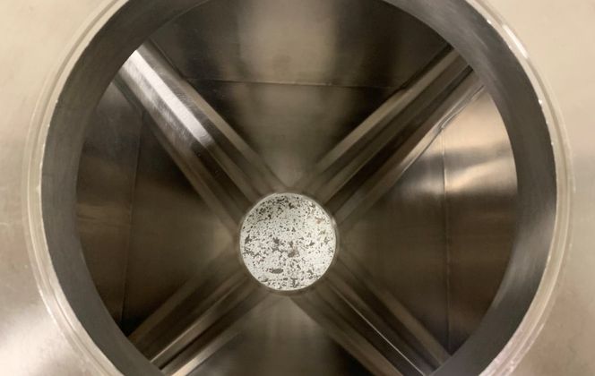 Meto, IBC, Stainless Steel, 185 liter capacity, 27" x 27" straight side w/18" Cone, 11" Top Opening, 7.5" - Image 5