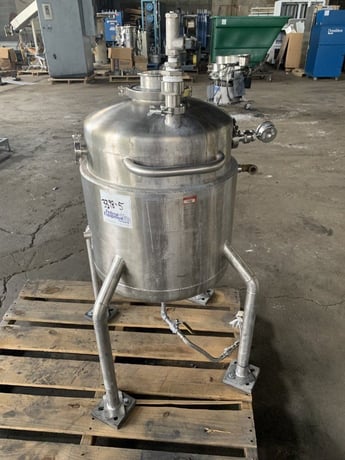 15.85 gallon Inox, Kettle, Stainless Steel, 60 liter capacity, 18" diameter x 18" straight side, 1" Center - Image 1