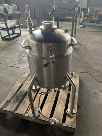 15.85 gallon Inox, Kettle, Stainless Steel, 60 liter capacity, 18" diameter x 18" straight side, 1" Center - Image 3