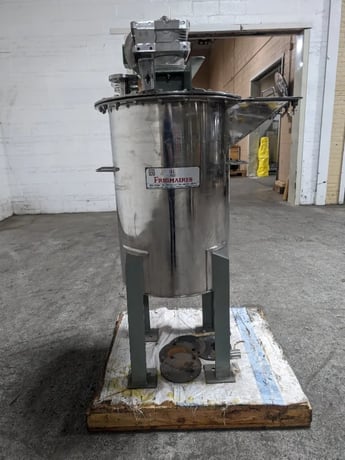 30 gallon Frigmaires, Mix Tank, Stainless Steel, 20" diameter x 30" straight side, Flat Top, Slope Bottom, 1 - Image 5