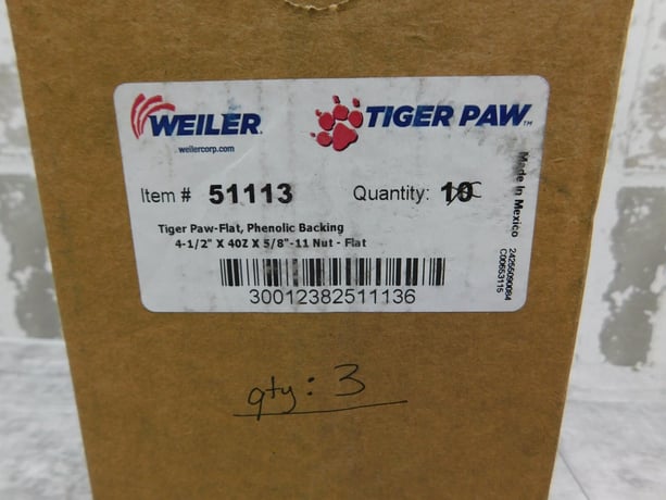 NEW Lot (3) Weiler Tiger Flap Disc & (10) Flap Wheel, 51113, 52366 NEW - Image 5