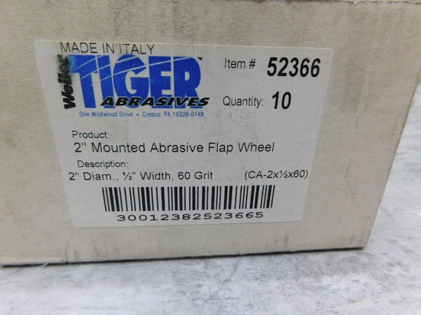 NEW Lot (3) Weiler Tiger Flap Disc & (10) Flap Wheel, 51113, 52366 NEW - Image 6