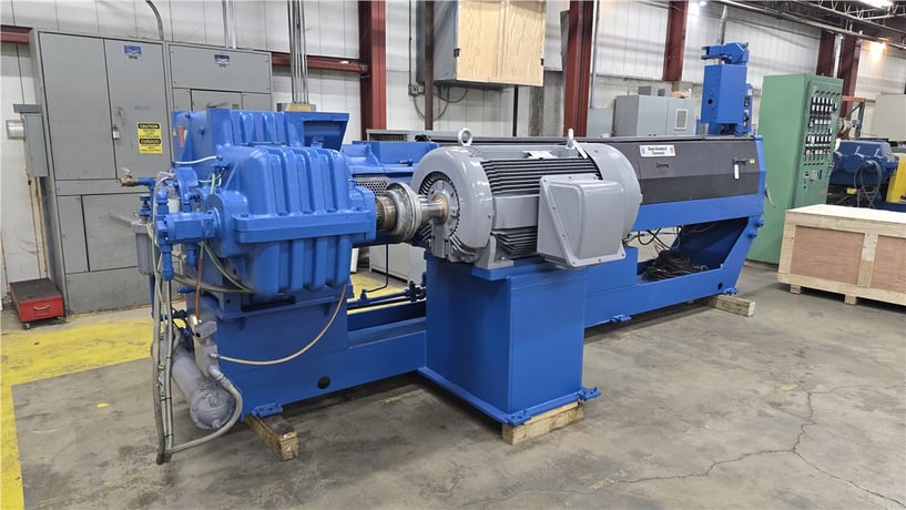 6" Davis Standard #Thermatic-60IN60, single screw extruder, water cooled, 42" centerline, 24:1 L/D, 400 HP - Image 8