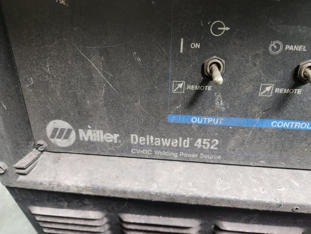 Miller #DeltaWeld-452, mig welder with S62 wire feed - Image 3