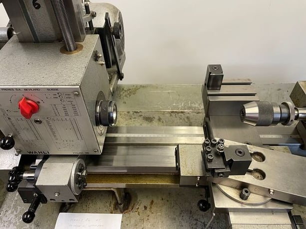 13.78" Wahli #Multi-76, multi purpose precision lathe, 5" 3-jaw chuck, tooling, Steady Rest - Image 5