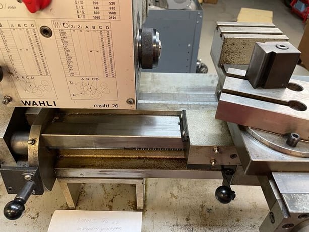 13.78" Wahli #Multi-76, multi purpose precision lathe, 5" 3-jaw chuck, tooling, Steady Rest - Image 7
