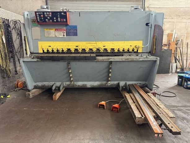 1/2" x 8' Atlantic #HDG8X1/2, hydraulic shear, 42" programmable Back Gauge, hydraulic holddowns, front - Image 1