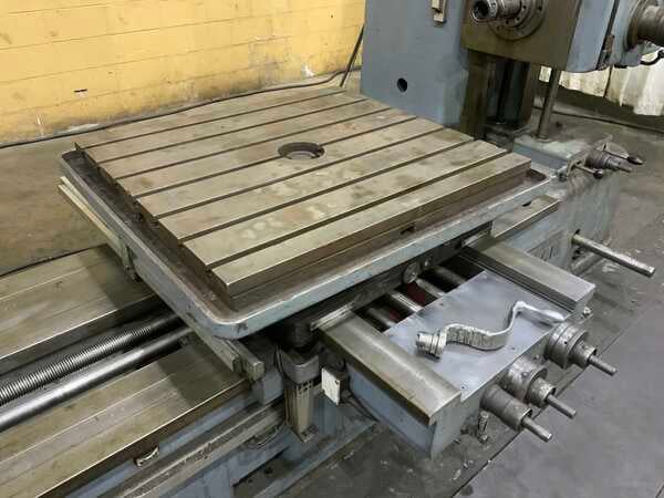 3" Wotan #B85T, horizontal boring mill, 35-1/2" x 29-1/2" T-slotted rotary table, 26" spindle travel, 36" - Image 2