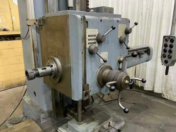 3" Wotan #B85T, horizontal boring mill, 35-1/2" x 29-1/2" T-slotted rotary table, 26" spindle travel, 36" - Image 3