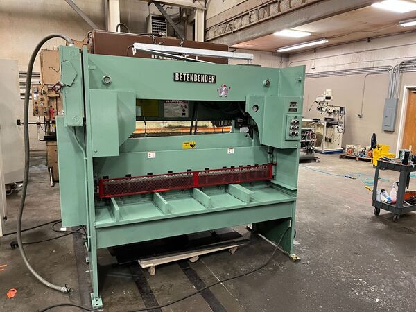 72" x 1/4" Betenbender, plate shears, 76" knives, 19 SPM - Image 1