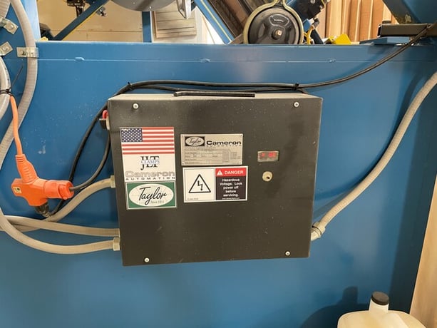 Taylor/JTL #70-X-4M, Rotary Door Clamp, 4-section, 36" x 96" capacity, air clamp, 120 V., 10 A, 2013 - Image 5