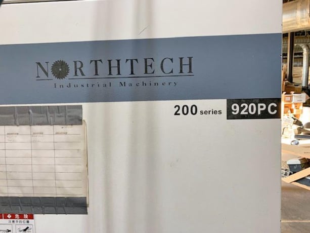37" Northtech #NT-920C-200, Planer Sander, 2-Head, 37" x 75" Abrasive Belt, 6" diameter Planer Head, 4.6" - Image 9