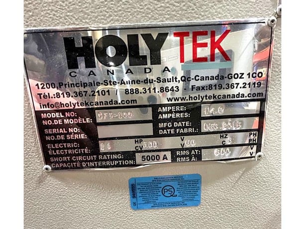 Holytek #CFS-100, Semi-Optimizing Cut-Off Saw, 1.18" width x 3/8" Work thickness, 18" Saw Blade diameter, 30 - Image 6