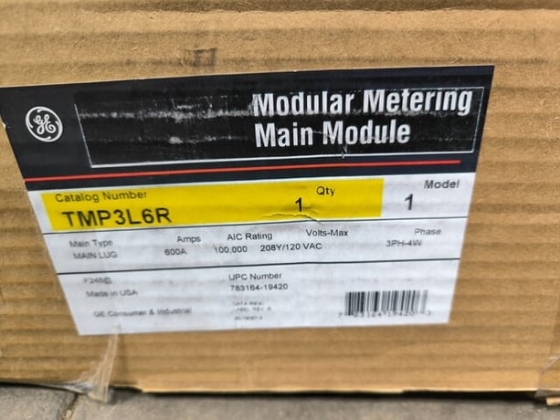 600 Amp. General Electric, TMP3L6R, Meter Mod III, 208Y/120 VAC, 3 Phase, 4 Wire, 3R - Image 2
