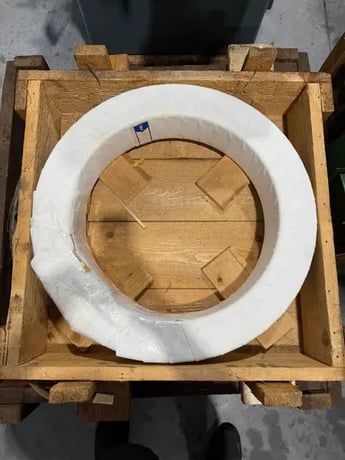 SKF #23992/465CA/W33, spherical roller bearing, 4.64" W, 18.11" bore dia., 24.4" OD - Image 1