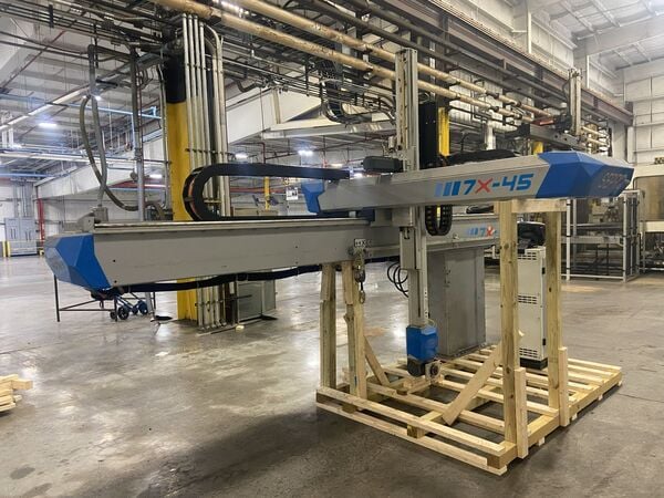 Sepro, 7X-45TE LV, 5-Axis Servo robot, 4000mm horizontal reach, 1200mm vertical reach, 2017 - Image 2