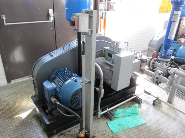 34 GPM @ 1270 psi, Weatherford, electric triplex condensate pump, 30 HP @ 1175 RPM, Weg TE1BFOXON, 460 V. - Image 7