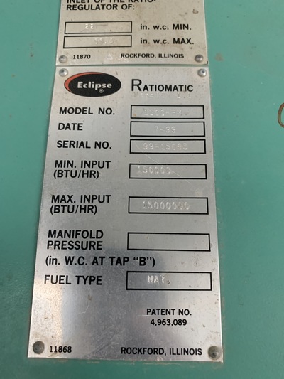 15 MMBTU/Hr HTH Heatech, glycol boiler, 200 psi, 700°F, 1999 - Image 9