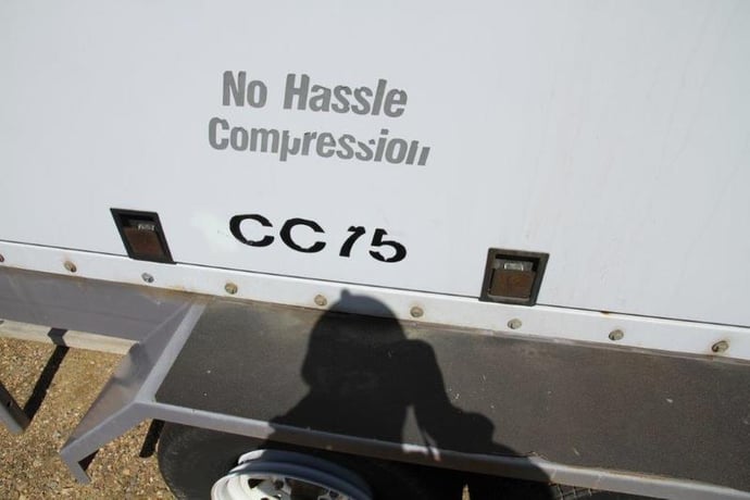 75 HP Gardner Denver #E25, screw compressor, Cummins G5.9C engine - Image 2