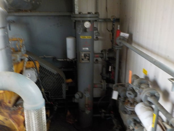 95 HP Gardner Denver #SSHBG, screw compressor, 2-stage, 1800 RPM, Caterpillar G3304NA NG engine, 2004 - Image 6