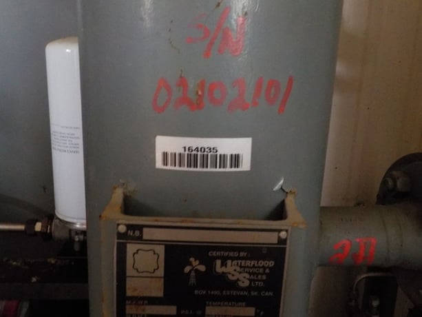 95 HP Gardner Denver #SSHBG, screw compressor, 2-stage, 1800 RPM, Caterpillar G3304NA NG engine, 2004 - Image 7