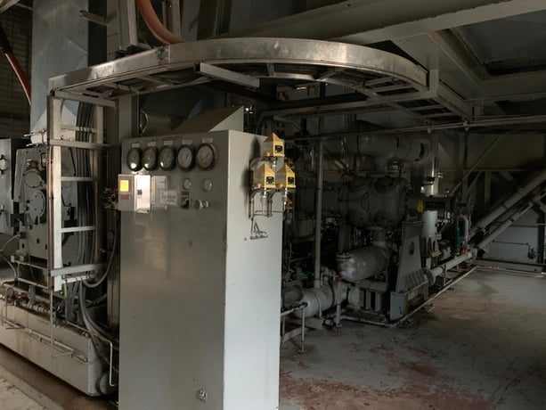 1850 HP White Superior #MW72, reciprocating compressor, 2 throws, 2 stages, 1200 RPM, Toshiba J1858PKF310T - Image 5