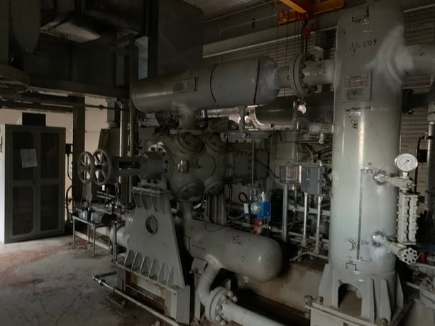 1850 HP White Superior #MW72, reciprocating compressor, 2 throws, 2 stages, 1200 RPM, Toshiba J1858PKF310T - Image 6
