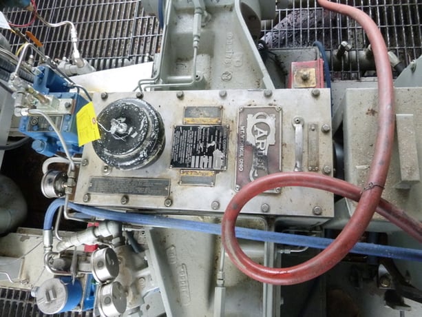 145 HP Ariel #JGP/2, reciprocating compressor, 2 throws, 1 stage, Caterpillar 3306NA engine, 2000 - Image 6